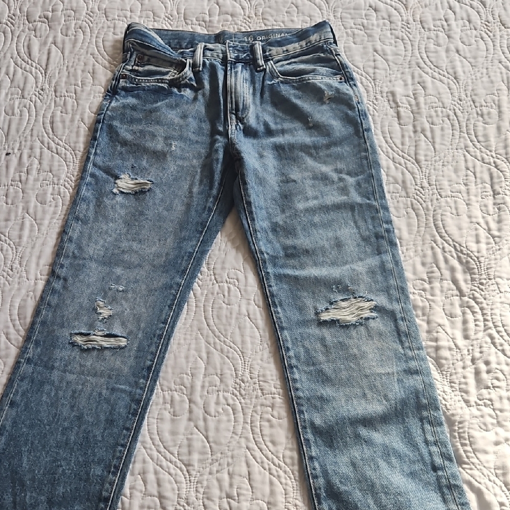 GAP Kids Blue Distressed Jeans